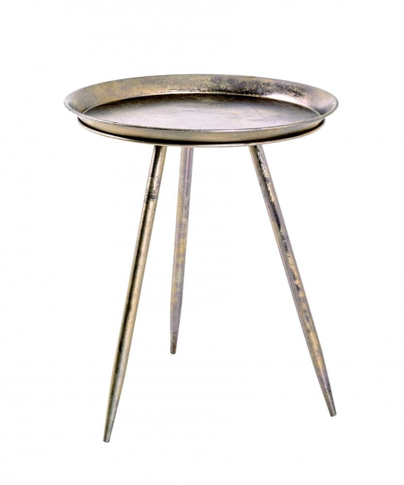 Mørtens Furniture Odkladací stolík Jenov, 54 cm, bronzová